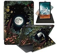for ipad 9.7 inch case 2018 ipad 6th Genration/2017 ipad 5th Generation Cases,360 Degree Rotating Swivel Stand Flip Smart Cover for ipad Pro 9.7 5th/6th Gen-Full Moon Colorful Plan Garden