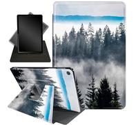 for iPad 9.7 Inch Case for iPad 6th/5th Generation Case 2018 2017(Model: A1893 A1954 A1822 A1823),360 Degree Rotating Stand Smart Protective Cover Case for iPad 9.7 2018/2017,Nature Mountain Forests
