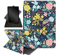 for iPad 9.7 Inch Case for iPad 6th/5th Generation Case 2018 2017(Model: A1893 A1954 A1822 A1823),360 Degree Rotating Stand Smart Protective Cover Case for iPad 9.7 2018/2017,Blooming Flowers Floral