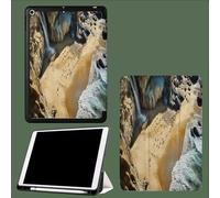for iPad 9th/8th/7th 10.2 inch Generation Case for Kids Girls Teen Boys Women, Nature Beach Design Covers Slim Stand Folio Smart Waterfall Reef