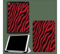 for iPad 9th/8th/7th 10.2 inch Generation Case for Kids Girls Teen Boys Women, Zebra Print Design Covers Slim Stand Folio Smart Simple Stripes