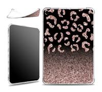for iPad 9th/8th/7th Generation 10.2 inch 2021/2020/2019 Case, Slim Silicone Lightweight Clear Military-Grade Corners Shock Absorbent Case Soft TPU Cover, Leopard Glitter