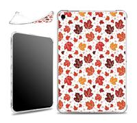 for iPad 9th/8th/7th Generation 10.2 inch 2021/2020/2019 Case, Slim Silicone Lightweight Clear Military-Grade Corners Shock Absorbent Case Soft TPU Cover, Autumn Maples