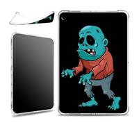 for iPad 9th/8th/7th Generation 10.2 inch 2021/2020/2019 Case, Slim Silicone Lightweight Clear Military-Grade Corners Shock Absorbent Case Soft TPU Cover, Zombie