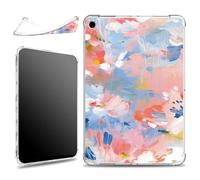 for iPad 9th/8th/7th Generation 10.2 inch 2021/2020/2019 Case, Slim Silicone Lightweight Clear Military-Grade Corners Shock Absorbent Case Soft TPU Cover, Watercolor Florals