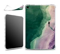 for iPad 9th/8th/7th Generation 10.2 inch 2021/2020/2019 Case, Slim Silicone Lightweight Clear Military-Grade Corners Shock Absorbent Case Soft TPU Cover, Art Marble