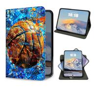 for iPad 9th/8th/7th Generation 10.2 Inch Case 2021/2020/2019 Basketball Design Slim PU Leather 360 Degree Rotating Multiple Viewing Angles Folio Kickstand Smart Shell Cover with Auto Wake/Sleep