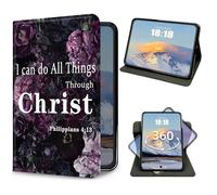 for iPad 9th/8th/7th Generation 10.2 Inch Case 2021/2020/2019 Flower Philippians 4-13 Design Slim PU Leather 360 Degree Rotating Multiple Viewing Angles Stand Smart Shell Cover with Auto Wake/Sleep