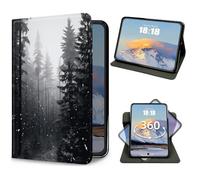 for iPad 9th/8th/7th Generation 10.2 Inch Case 2021/2020/2019 Forest Design Slim PU Leather 360 Degree Rotating Multiple Viewing Angles Folio Kickstand Smart Shell Cover with Auto Wake/Sleep