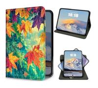 for iPad 9th/8th/7th Generation 10.2 Inch Case 2021/2020/2019 Maple Leaf Design Slim PU Leather 360 Degree Rotating Multiple Viewing Angles Folio Kickstand Smart Shell Cover with Auto Wake/Sleep