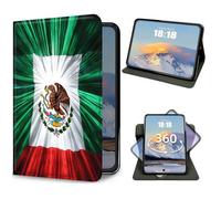 for iPad 9th/8th/7th Generation 10.2 Inch Case 2021/2020/2019 Mexico Flag Design Slim PU Leather 360 Degree Rotating Multiple Viewing Angles Folio Kickstand Smart Shell Cover with Auto Wake/Sleep