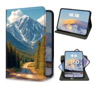 for iPad 9th/8th/7th Generation 10.2 Inch Case 2021/2020/2019 Mountain Forest Design Slim PU Leather 360 Degree Rotating Multiple Viewing Angles Folio Kickstand Smart Shell Cover with Auto Wake/Sleep