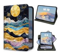 for iPad 9th/8th/7th Generation 10.2 Inch Case 2021/2020/2019 Mountain Forest Landscape Design Slim PU Leather 360 Degree Rotating Multiple Viewing Angles Stand Smart Shell Cover with Auto Wake/Sleep