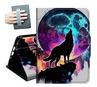 for iPad 9th/8th/7th Generation Case 10.2 Inch, for iPad Air 3rd Generation Case 10.5-inch, for iPad Pro 10.5 Inch Cases,with Hand Straps and Auto Wake/Sleep Smart Cover,Planet Wolf