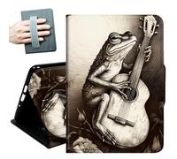 for iPad 9th/8th/7th Generation Case 10.2 Inch, for iPad Air 3rd Generation Case 10.5-inch, for iPad Pro 10.5 Inch Cases,with Hand Straps and Auto Wake/Sleep Smart Cover,Violin and Frog