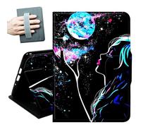 for iPad 9th/8th/7th Generation Case 10.2 Inch, for iPad Air 3rd Generation Case 10.5-inch, for iPad Pro 10.5 Inch Cases,with Hand Straps and Auto Wake/Sleep Smart Cover,Beautiful Woman