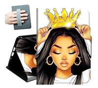 for iPad 9th/8th/7th Generation Case 10.2 Inch, for iPad Air 3rd Generation Case 10.5-inch, for iPad Pro 10.5 Inch Cases,with Hand Straps and Auto Wake/Sleep Smart Cover,Beautiful Woman