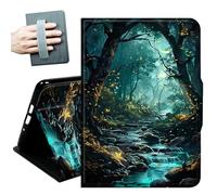 for iPad 9th/8th/7th Generation Case 10.2 Inch, for iPad Air 3rd Generation Case 10.5-inch, for iPad Pro 10.5 Inch Cases,with Hand Straps and Auto Wake/Sleep Smart Cover,Gold Butterfliy Forest