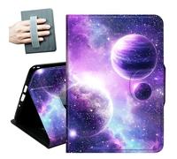 for iPad 9th/8th/7th Generation Case 10.2 Inch, for iPad Air 3rd Generation Case 10.5-inch, for iPad Pro 10.5 Inch Cases,with Hand Straps and Auto Wake/Sleep Smart Cover,Purple Galaxys Planet