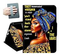 for iPad 9th/8th/7th Generation Case 10.2 Inch, for iPad Air 3rd Generation Case 10.5-inch, for iPad Pro 10.5 Inch Cases,with Hand Straps and Auto Wake/Sleep Smart Cover,African American Woman