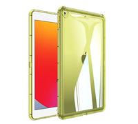 For iPad 9th/8th/7th Tablet Case, Soft Clear Transparent Case For iPad 10.2-Inch 2021 2020 2019, Shock Absorption, Slim Fit Lightweight Bumper Case, Yellow