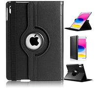 For iPad (A16) 11th Generation 2025 10th Generation 2022 Case [360 Rotating Stand] [Auto Sleep/Wake] PU Leather Smart Folio Protective Tablet Cover 11/10.9 inch (BLACK)