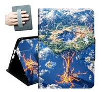 for iPad (A16) 11th Generation Case 11 Inch 2025, iPad 10th Generation Case 10.9 Inch 2022, Hand Straps and Auto Wake/Sleep Leather Slim Multiple Angles Stand Smart Cover,Mountain