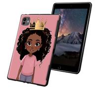 for iPad Air 11 inch Case 6th Generation M2 for iPad Pro 11 inch Case 2024 5th Generation M4 Slim Lightweight Soft TPU Silicone Non-Slip Shock Proof Protective Black Tablet Cover - Little Girl