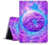 for iPad Air 11 Inch Case 7th/6th Generation (M3/M2) 2025/2024, for iPad Air 5th/4th Generation Case 10.9 Inch 2022/2020,Hybrid Slim Multi-Angles Stand Smart Cover-Vibrant Purple Crystal Planet Art