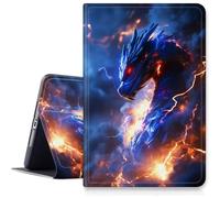 for iPad Air 11 Inch Case 7th/6th Generation (M3/M2) 2025/2024, for iPad Air 5th/4th Generation Case 10.9 Inch 2022/2020,Hybrid Slim Multi-Angles Stand Smart Cover-Dark Fantasy Electric Dragon