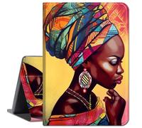 for iPad Air 11 Inch Case M2 2024,for iPad Air 5th Generation 2022/iPad Air 4th Gen 2020 10.9 Inch,Slim Lightweight Smart Shell Stand Cover with Auto Wake/Sleep, Black Woman Queen