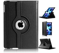 For iPad Air 11 (M4 2026/M3 2025/M2 2024) Case/iPad Air 10.9 4th 2020/5th 2022 Generation 360 Rotating Stand Multi-Angle Viewing Auto Wake/sleep Smart Folio Kids Friendly Protective Cover (BLACK)