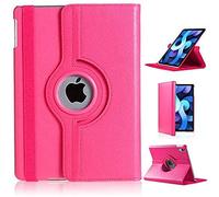 For iPad Air 11 (M4 2026/M3 2025/M2 2024) Case/iPad Air 10.9 4th 2020/5th 2022 Generation 360 Rotating Stand Multi-Angle Viewing Auto Wake/sleep Smart Folio Kids Friendly Protective Cover (PINK)