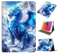 for iPad Air 13 Inch Case 2024/2025 (M2/M3), Slim PU Leather Protective Cover with Multi-Angle Stand & Auto Wake/Sleep Full-Body Anti-Drop Cover for iPad Air 6th Gen 13 inch, Arctic Ice Dragon