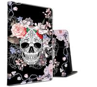 for iPad Air 13 Inch Case M2 2024 Case,BEOTIWAD Shockproof Slim PU Leather Stand Protective Cover with Auto Sleep/Wake for iPad Air 13 Inch Case M2 2024-Sugar Skull