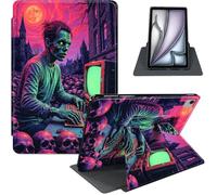 for iPad Air 13 Inch Case M3 2025/ M2 2024, iPad Pro 12.9" 6th/5th Generation, 360° Rotating PU Leather Stand Cover with Auto Sleep/Wake, Zombie Gamer
