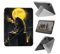 for iPad Air 13 Inch Case (M3 2025/M2 2024), iPad Pro 12.9 Case (6th/5th Gen 2022/2021/2020),Slim Shockproof Clear with Pencil Holder Folding Y Shape Stand Cover,Cute Brown Bear