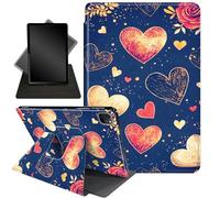 for iPad Air 13 Inch Case (M3/M2) 2025/2024,for iPad Pro 12.9 Case 2022 2021(6th 5th Generation),360 Degree Rotating Stand Smart Protective Cover Case,Skulls Playing Guitar