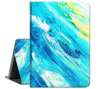 for iPad Air 5th Generation Case for iPad Air 4th Generation Case for iPad Pro 11 inch Case 4th/3rd/2nd Gen,Slim Lightweight Smart Shell Stand Cover with Auto Wake/Sleep,Blue Art Paint Texture