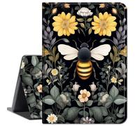 for iPad Air 5th Generation Case for iPad Air 4th Generation Case for iPad Pro 11 inch Case 4th/3rd/2nd Gen, Slim Lightweight Smart Shell Stand Cover with Auto Wake/Sleep,Bee and Flowers