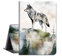 for iPad Air 5th Generation Case for iPad Air 4th Generation Case for iPad Pro 11 inch Case 4th/3rd/2nd Gen,Slim Lightweight Smart Shell Stand Cover with Auto Wake/Sleep,Wolf on Rock