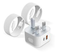 For ipad charger/iPhone Charger,25W ipad charger&2Pack Fast Charger Cable,6ft, For iPad/iPhone 16 15 14 13 12 11 Pro Max XS XR