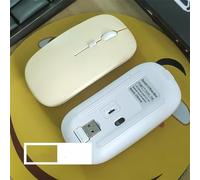 For Ipad Computer Laptop Tablet Phone Office Gaming Mouse Rechargeable Wireless Bluetooth-Compatible Mouse Portable Silent Ergonomic Mice (Yellow)