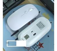 For Ipad Computer Laptop Tablet Phone Office Gaming Mouse Rechargeable Wireless Bluetooth-Compatible Mouse Portable Silent Ergonomic Mice (White)