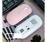 For Ipad Computer Laptop Tablet Phone Office Gaming Mouse Rechargeable Wireless Bluetooth-Compatible Mouse Portable Silent Ergonomic Mice (Pink)