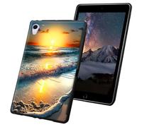 for iPad Mini 6th Generation Case 2021 Release Slim Lightweight Soft TPU Silicone Non-Slip Shock Proof Protective Black Tablet Cover for iPad Mini 6th Generation 8.3 inch - Sea and The Sunset