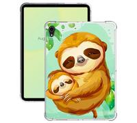 for iPad Mini 6th Generation Case 8.3 inch Lightweight Ultra Slim Transparent Flexible TPU Shock Proof Clear Tablet Cover Case for iPad Mini 6 2021 Release - Two Sloths