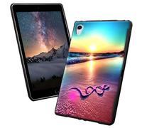 for iPad Mini 6th Generation Case with Sunset Beach Pattern Style Design Slim Soft Lightweight TPU Rubber Shock Proof Protective Tablet Case Cover for iPad Mini 6th Generation 8.3 inch 2021