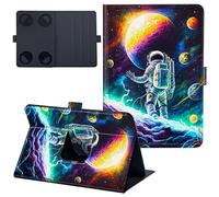 for iPad Mini 7 Case 8.3 inch Lightweight 360 Degree Rotating PU Leather Cover with Multi-Angle Viewing Stand Tablet Case for iPad Mini 7th Generation 2024 - Astronauts in Space