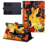 for iPad Mini 7 Case 8.3 inch Lightweight 360 Degree Rotating PU Leather Cover with Multi-Angle Viewing Stand Tablet Case for iPad Mini 7th Generation 2024 - Rabbit